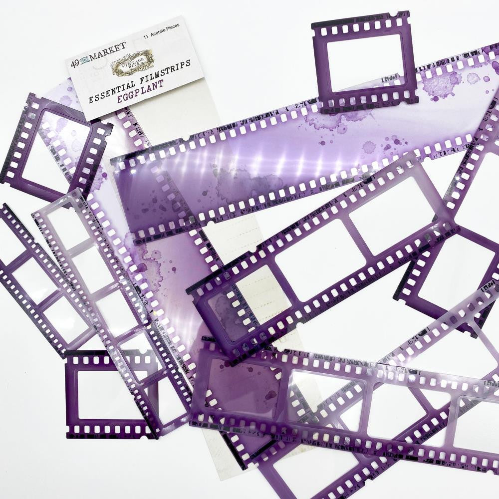 49 & Market Vintage Bits Essential Filmstrips - Eggplant